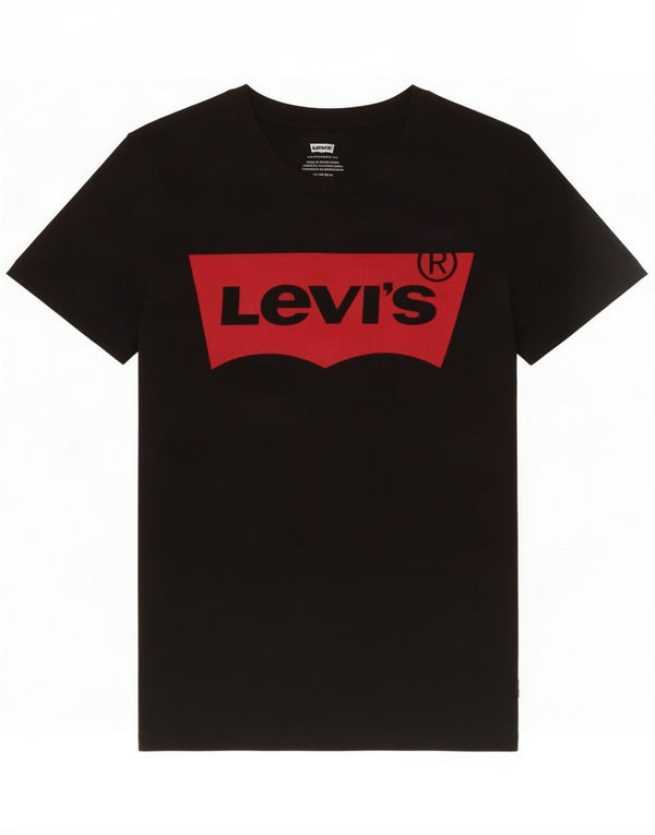 Levi's T-shirt grafica da donna UK 6 XS Nero