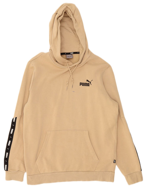 Felpa con cappuccio grafica da donna Puma UK 14 Cotone color block beige medio
