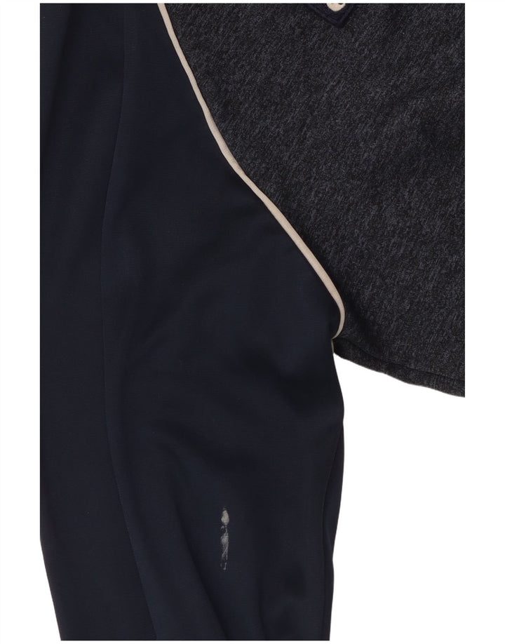 Giacca da ginnastica da uomo Ellesse XS in poliestere color block blu navy