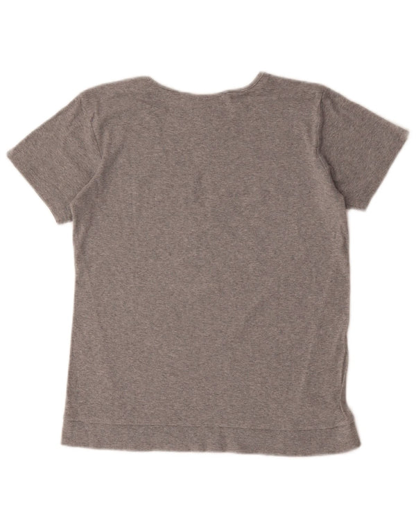 T-shirt grafica per ragazze Champion Top 13-14 anni XL in cotone mélange grigio
