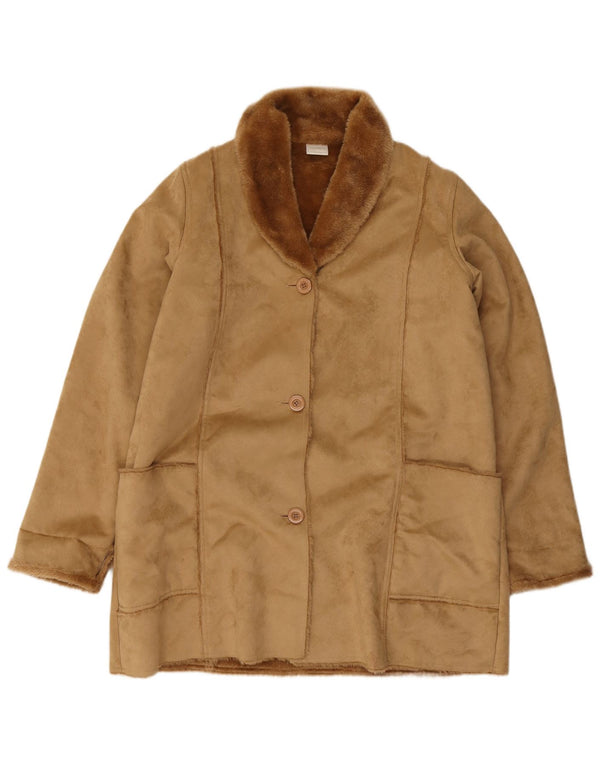 Cappotto Sherpa da donna Classics UK 18 XL Poliestere beige