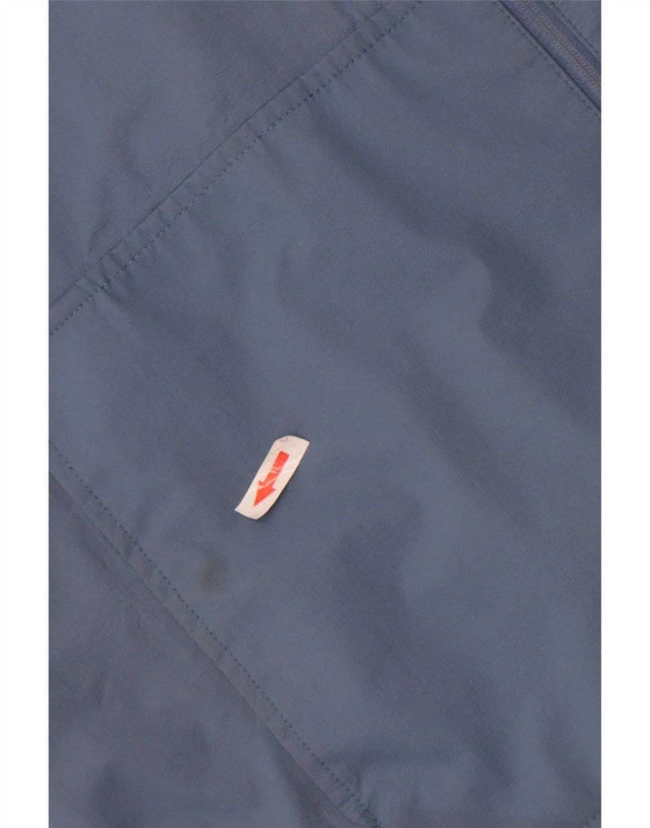 Giacca antipioggia con cappuccio da uomo Timberland UK 40 Large Blu Nylon