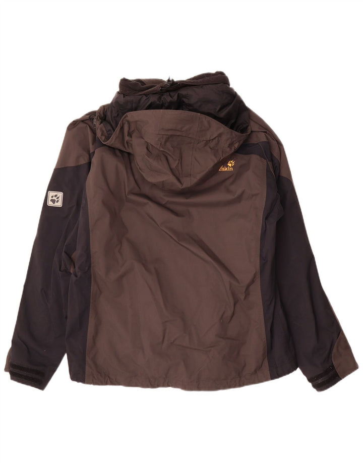 Giacca antipioggia oversize da donna Jack Wolfskin UK 12/14 Marrone medio