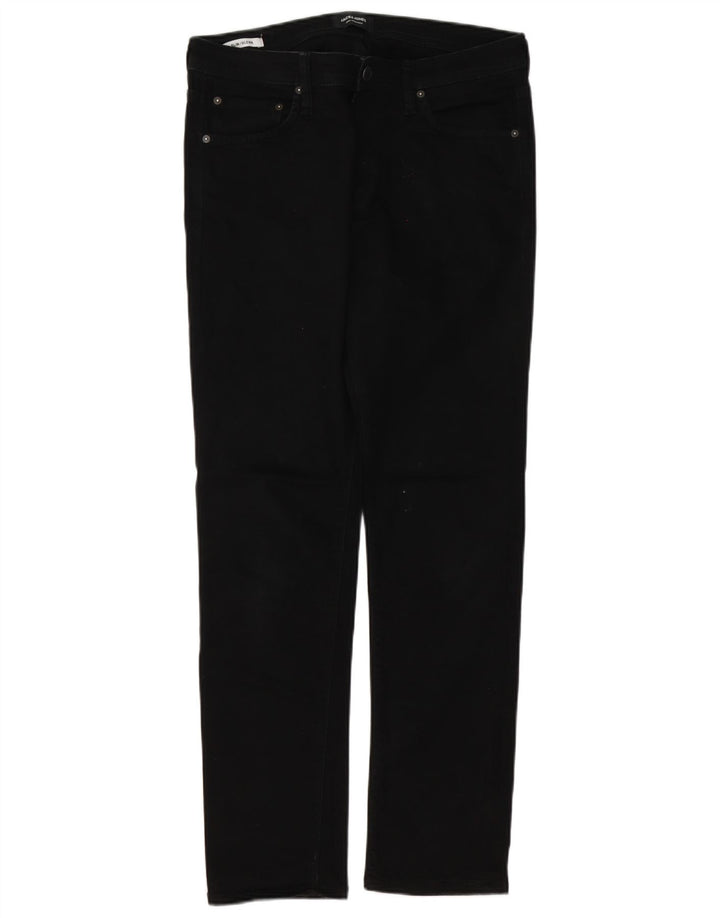 Jack & Jones Uomo GLENN Slim Jeans W32 L32 Cotone Nero