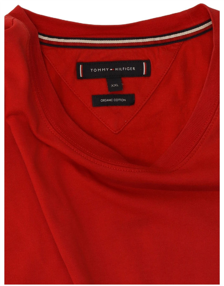 T-shirt da donna Tommy Hilfiger Top 2XL rosso cotone