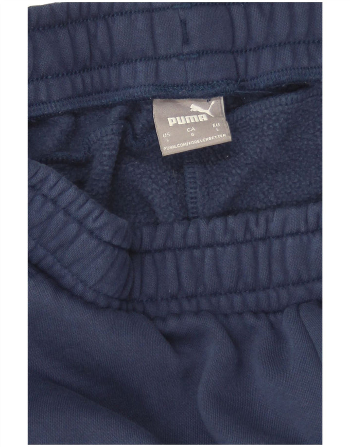 Pantaloni da tuta da uomo Puma Joggers Large Blu Navy in cotone