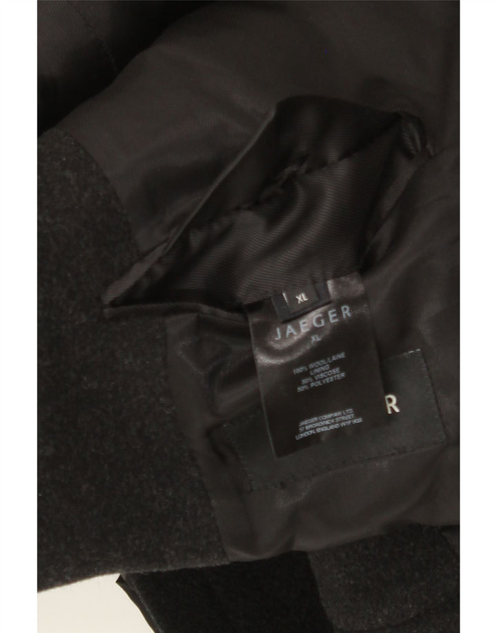 Cappotto da uomo Jaeger UK 42 XL in lana grigia