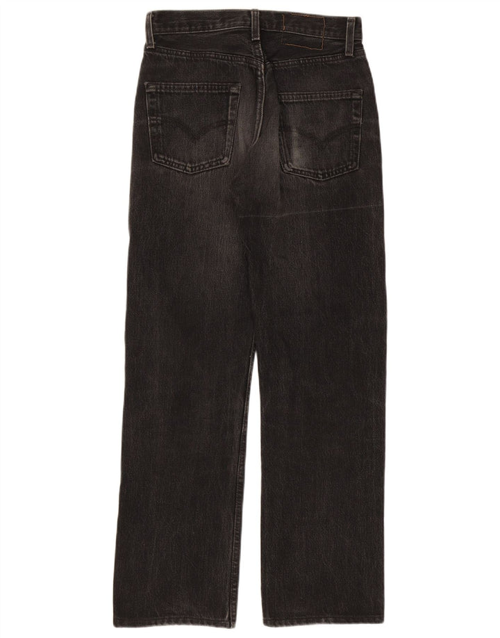 Jeans dritti da donna Levi's W28 L28 cotone nero