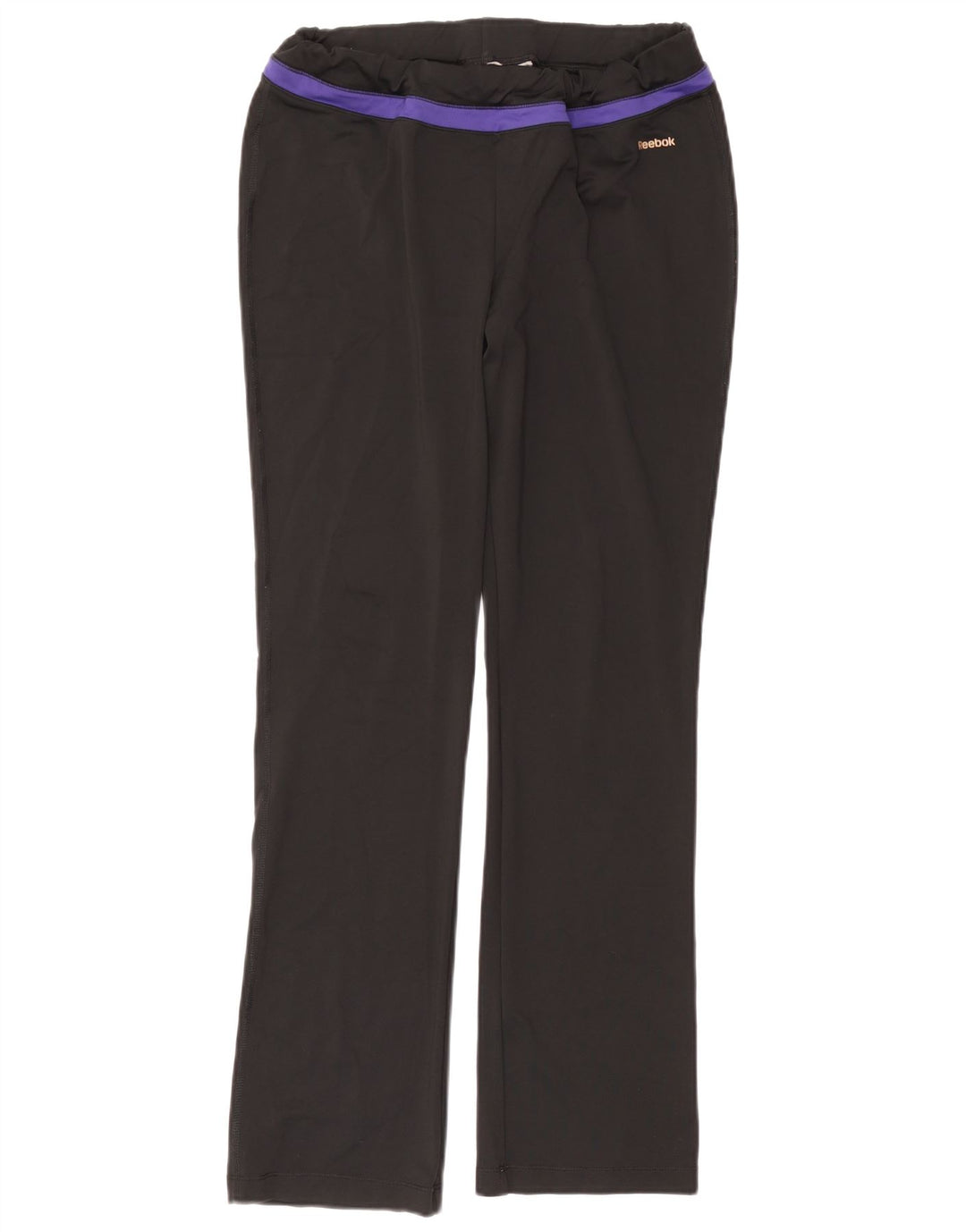 Pantaloni da tuta da donna REEBOK UK 14 Large Nero Poliestere