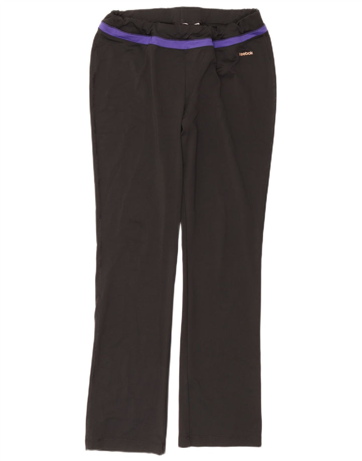 Pantaloni da tuta da donna REEBOK UK 14 Large Nero Poliestere