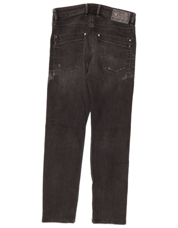 Diesel Uomo Krayver Regular Carrot Slim Jeans W30 L30 Cotone Grigio