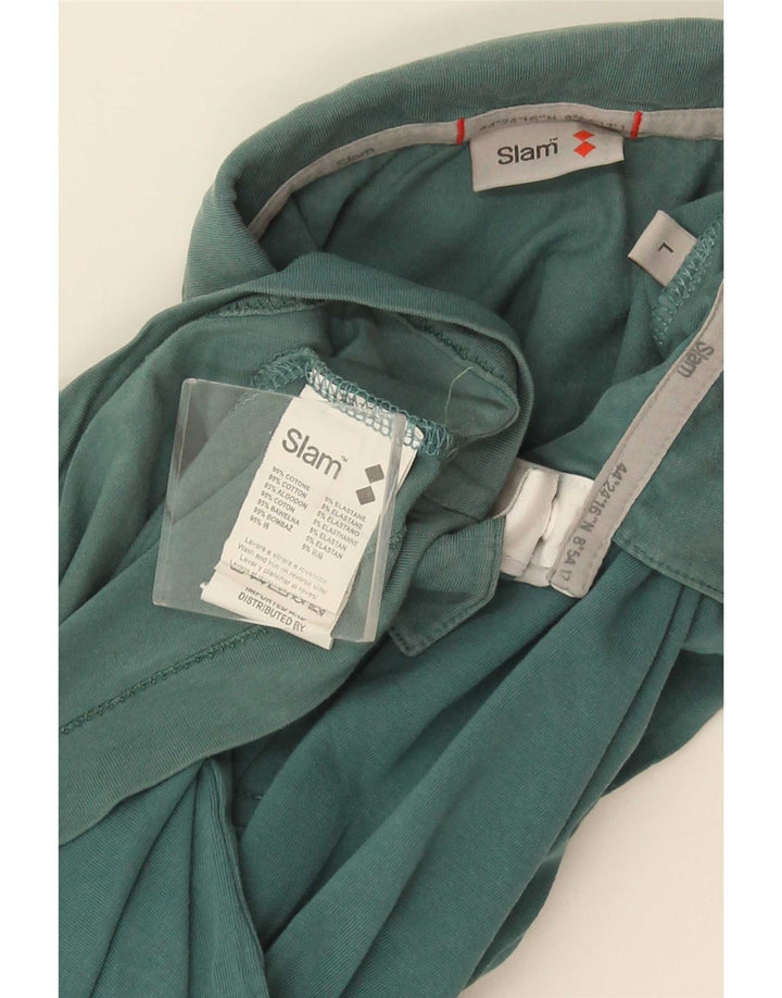 Polo da donna Slam UK 14 grande cotone blu