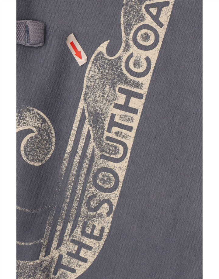 Felpa con cappuccio grafica da uomo Fat Face piccola blu