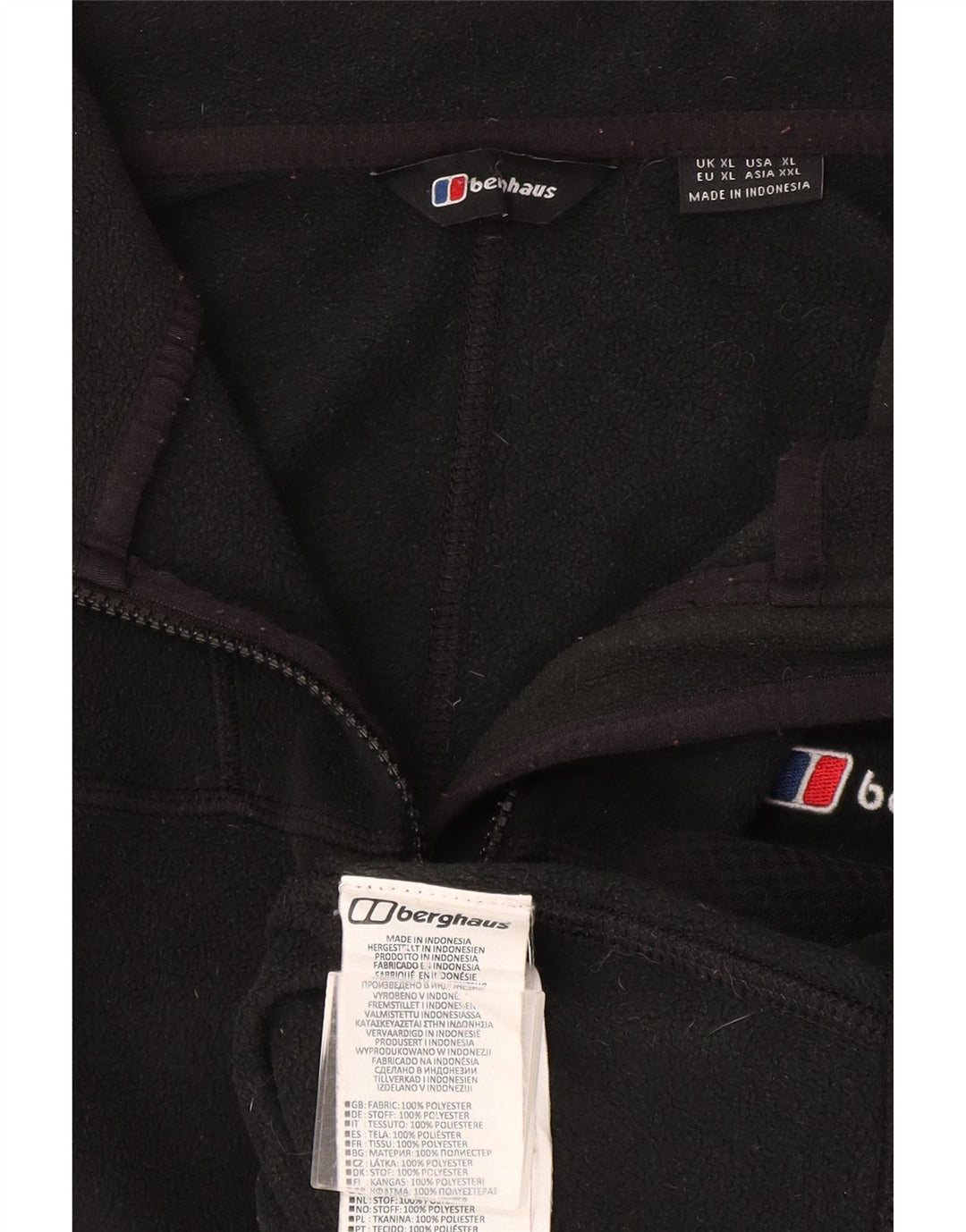 Giacca in pile da uomo Berghaus UK 42 XL poliestere grigio