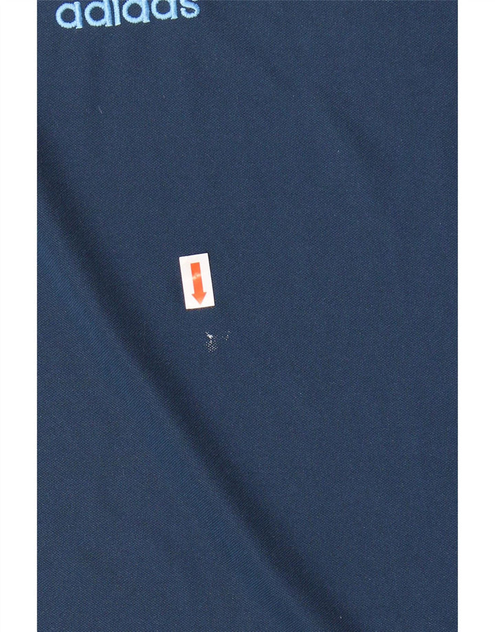 T-shirt ADIDAS da uomo Climalite Top medio in poliestere color block blu navy