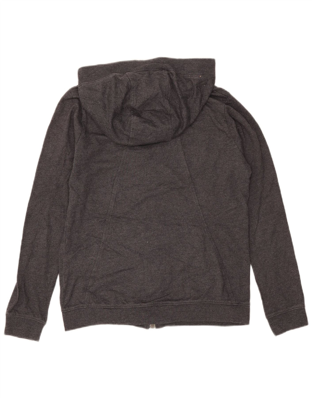 Felpa con cappuccio e zip da donna Nike UK 14 Poliestere grigio medio