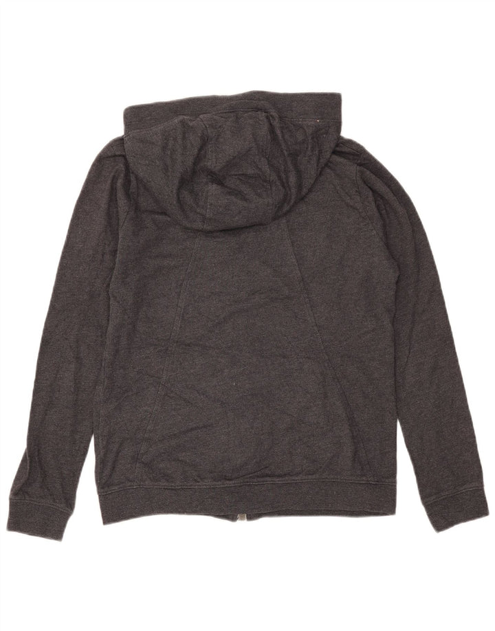 Felpa con cappuccio e zip da donna Nike UK 14 Poliestere grigio medio