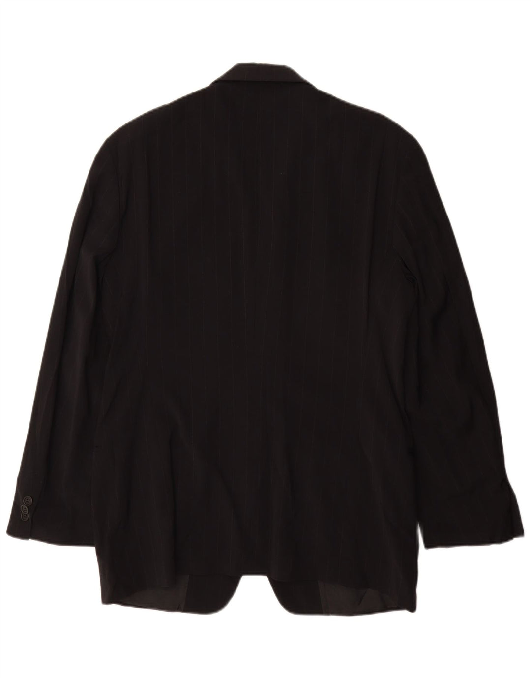 Giacca blazer da uomo a 3 bottoni Emporio Armani IT 48 gessato medio nero