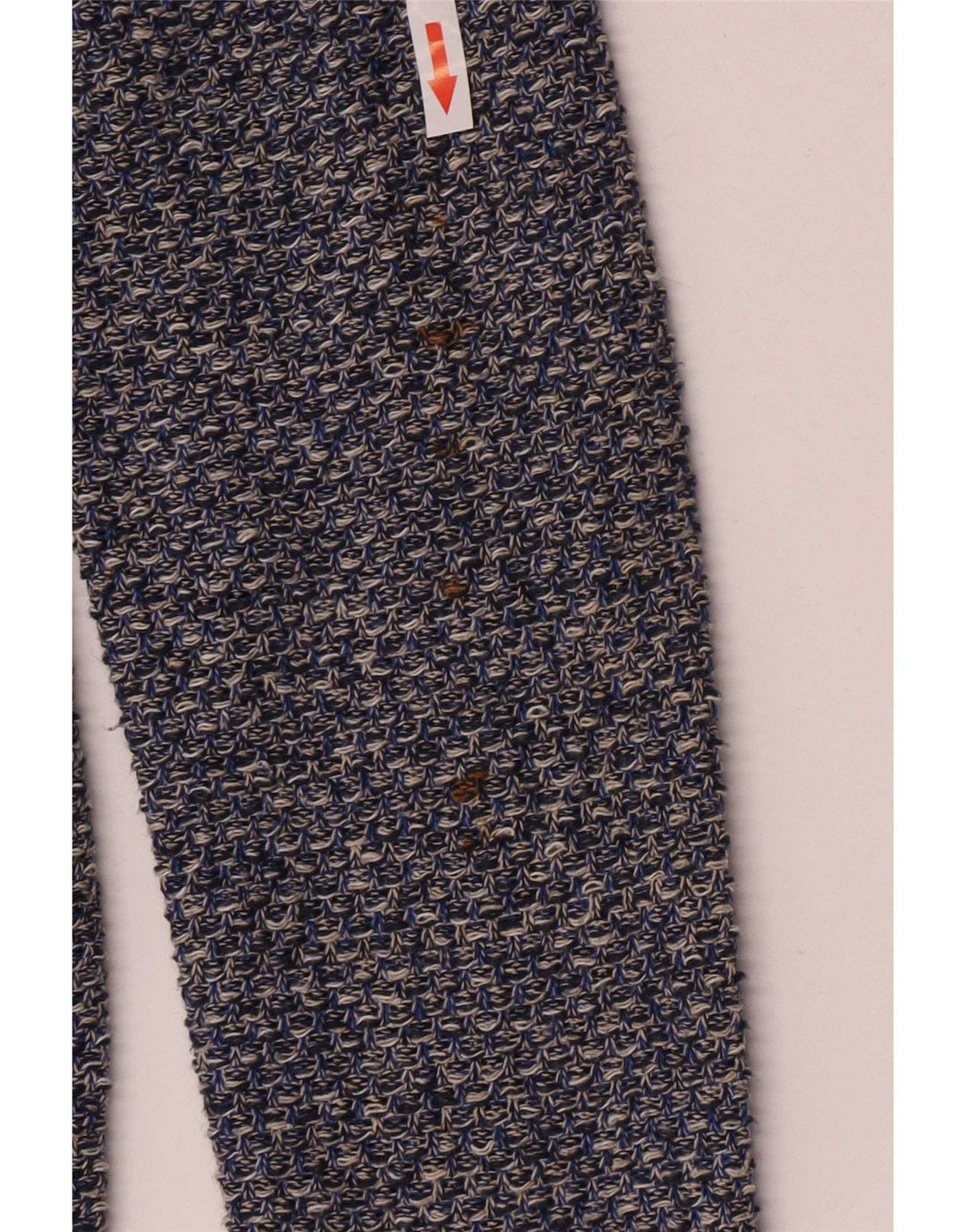 Giacca blazer a 2 bottoni lavorata a maglia da bambino Zara 13-14 anni in cotone screziato blu