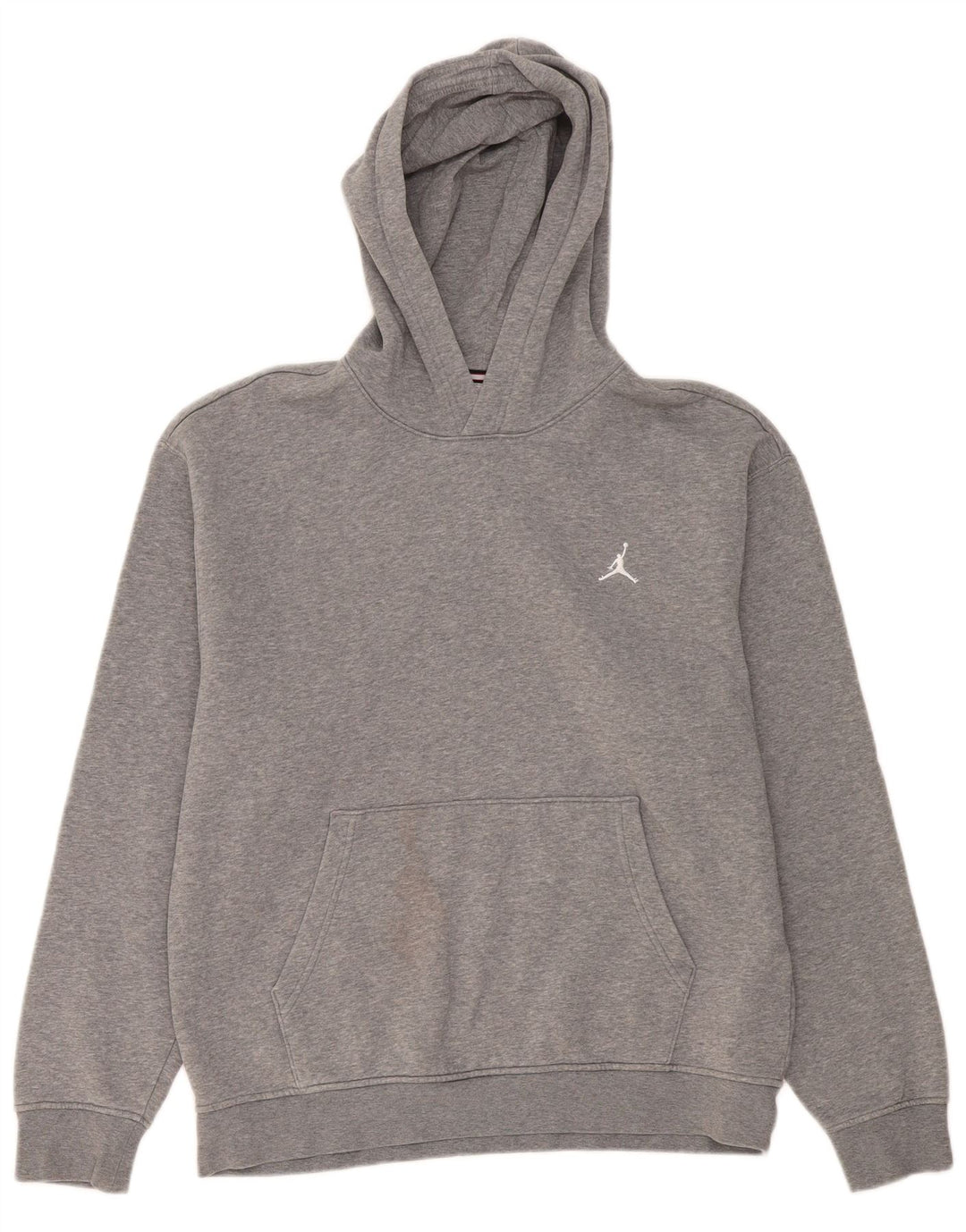 Felpa con cappuccio da uomo Jordan in cotone chiazzato grigio medio