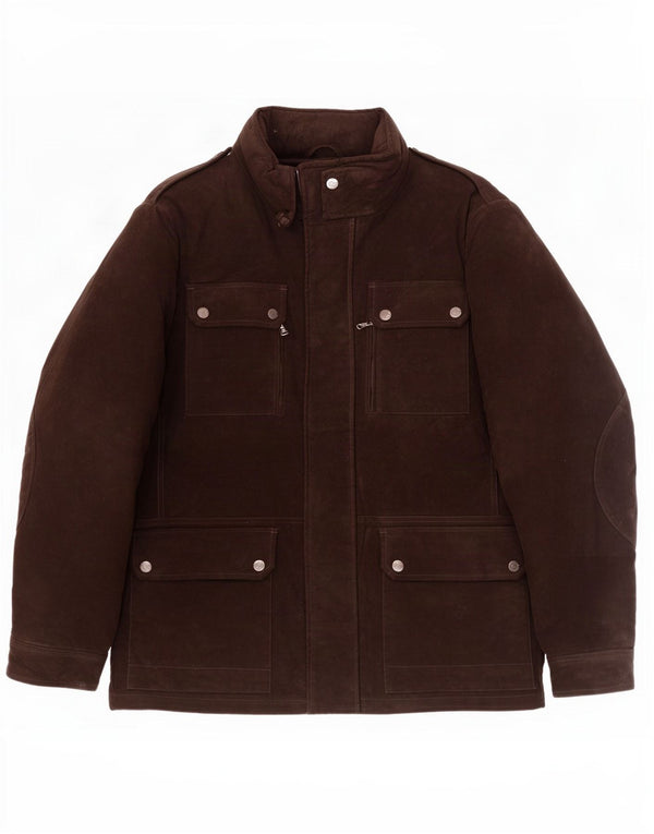 Giacca Militare Uomo Cerruti 1881 IT 56 3XL Marrone Poliammide