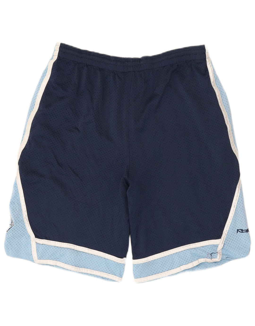Pantaloncini sportivi REEBOK da uomo XL in poliestere color block blu navy