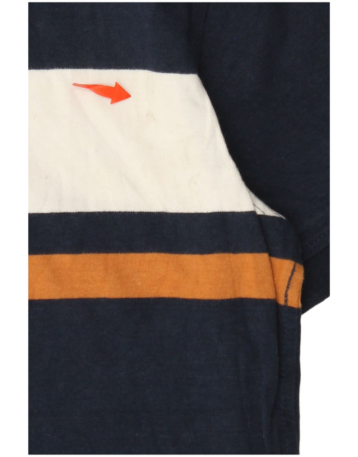 Polo da uomo FAT FACE XS in cotone color block blu navy