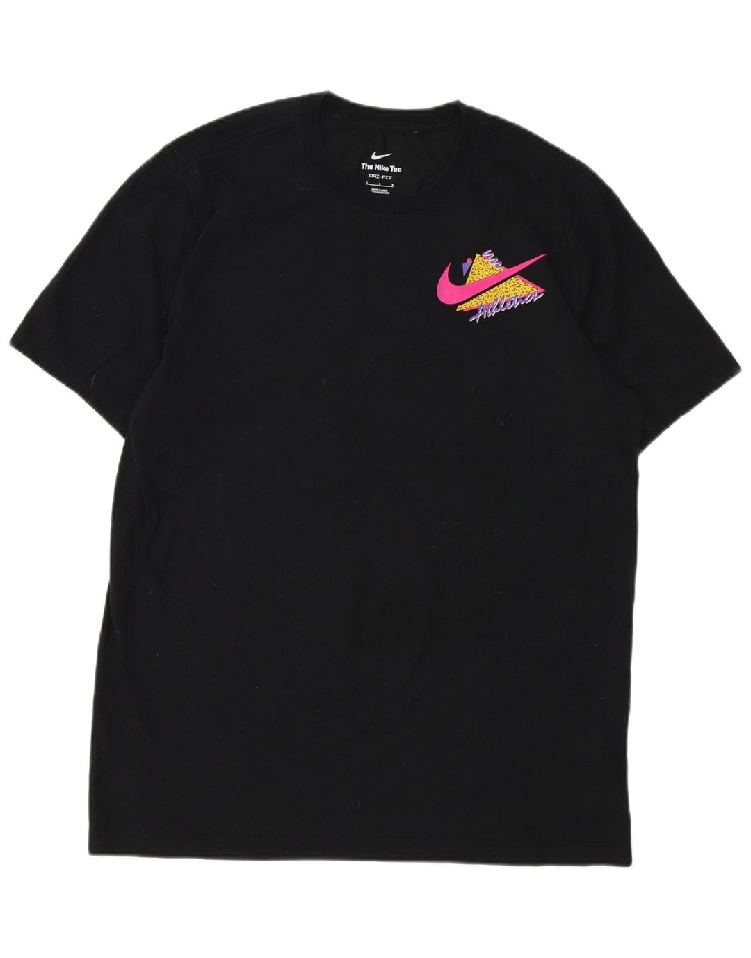 T-shirt grafica da uomo Nike Top grande in cotone nero