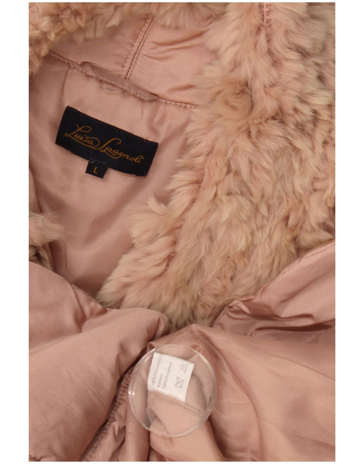 Giubbotto bomber da donna Luisa Spagnoli UK 16 Large Rosa Poliammide