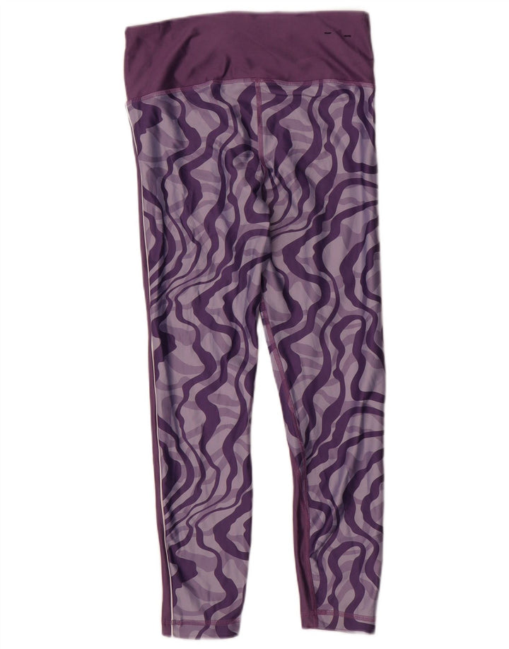 Leggings da donna Under Armour Heat Gear modello astratto UK 14 viola medio
