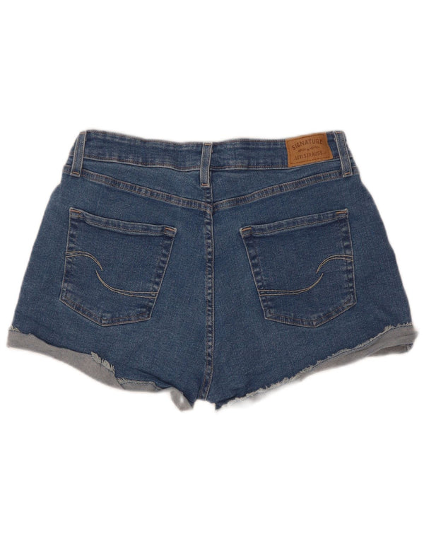 Levi's Womens High Rise Denim Shorts US 12 Large W31 Blue Cotton