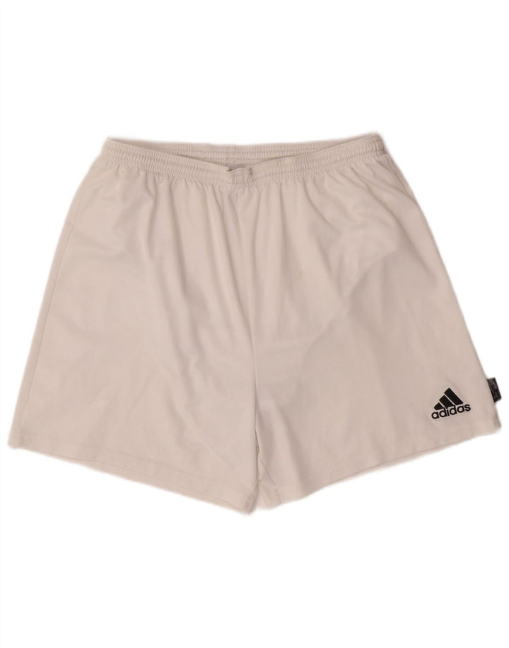 Pantaloncini sportivi ADIDAS Climalite da uomo XL poliestere bianco