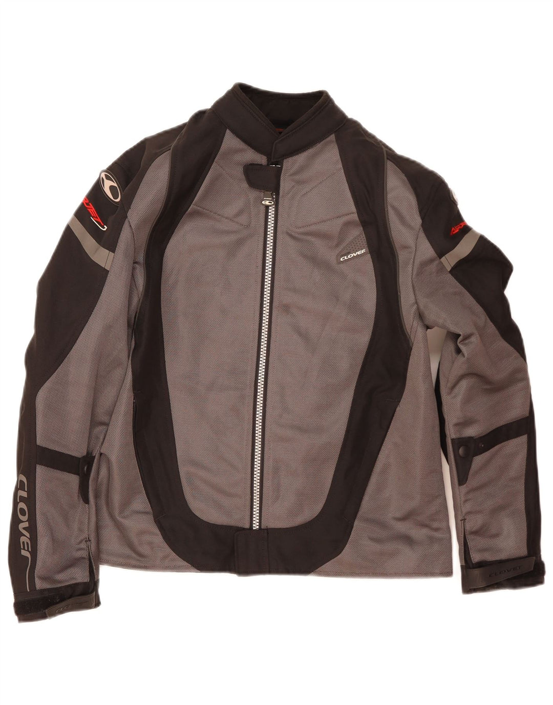 Giacca da motociclista da donna Clover UK 14 Colorblock grigio medio