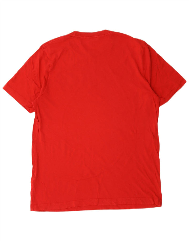 T-shirt grafica da uomo Diesel Top in cotone rosso medio