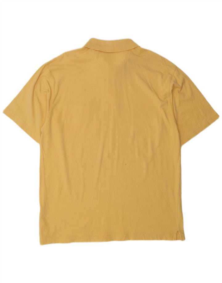 Polo da uomo Izod grande in cotone giallo