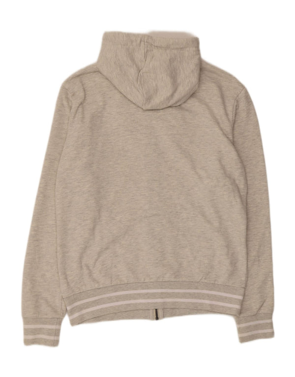 Felpa con cappuccio e zip grafica da uomo Superdry XL in cotone grigio