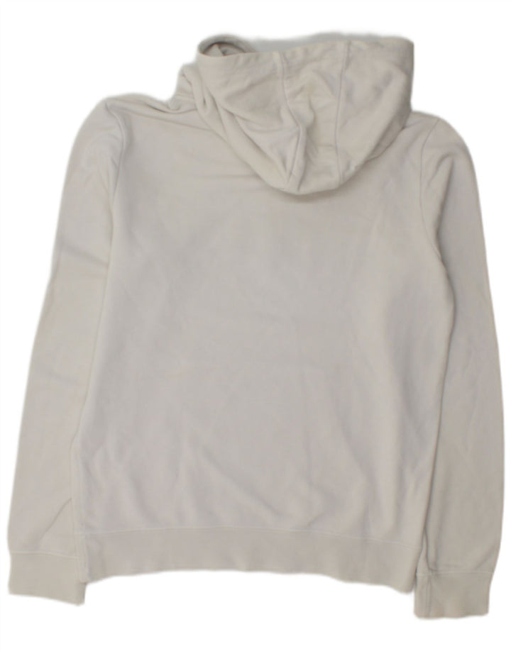 Maglione con cappuccio grafico da uomo Champion in cotone bianco medio