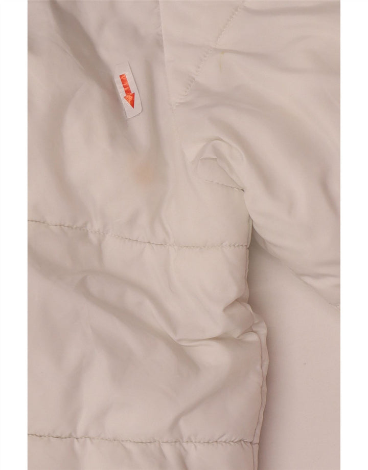 Giacca imbottita da uomo Kappa UK 40 Large Poliestere color block bianco