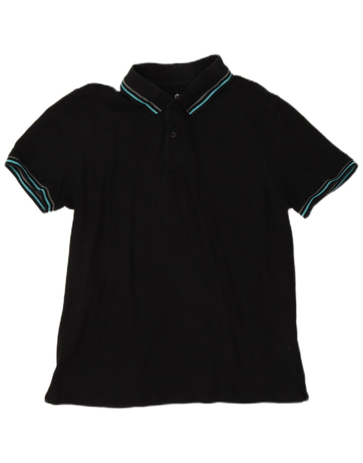 Polo da uomo Lotto Small in cotone nero