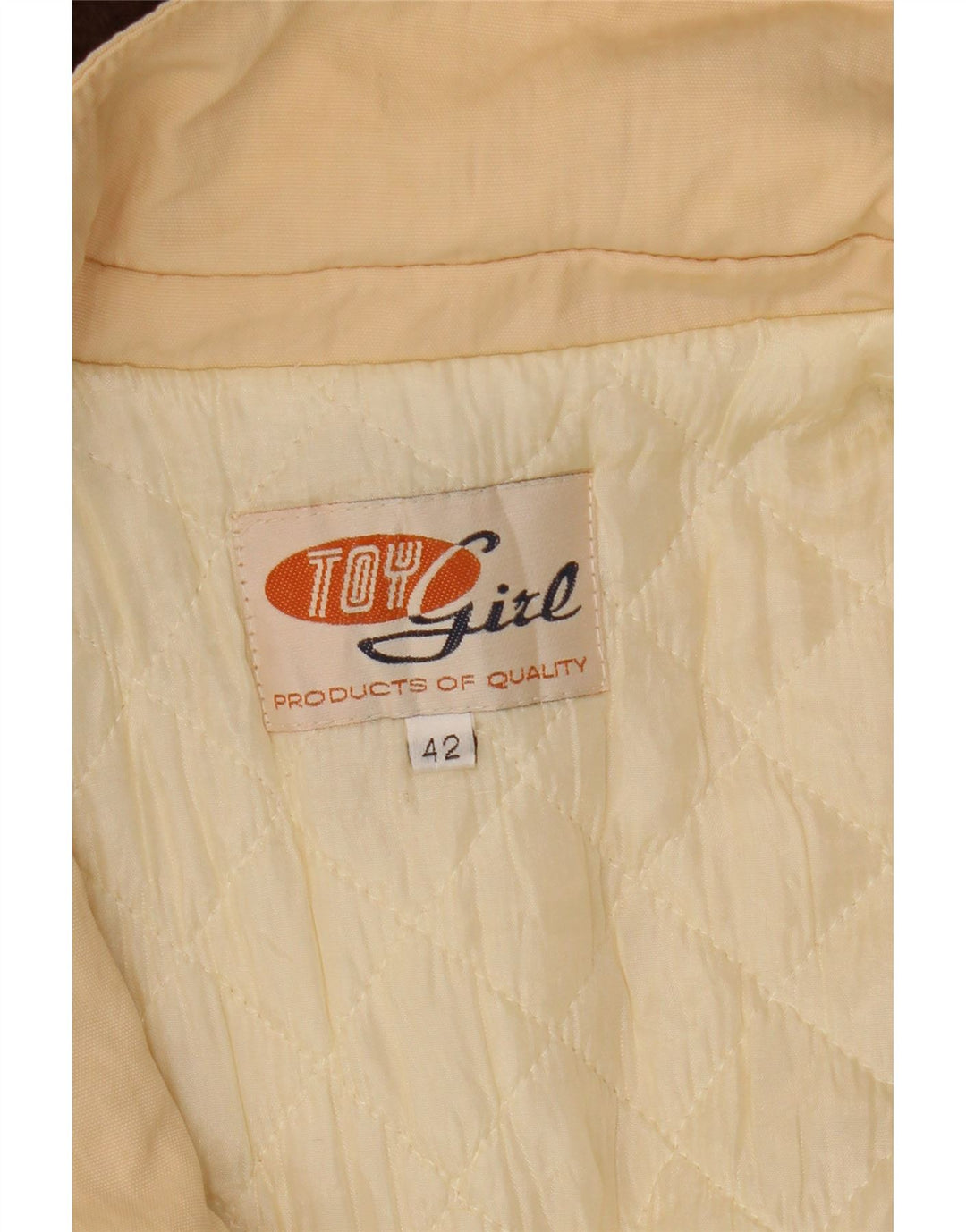 Giacca Parka vintage da donna con cappuccio IT 42 Beige medio