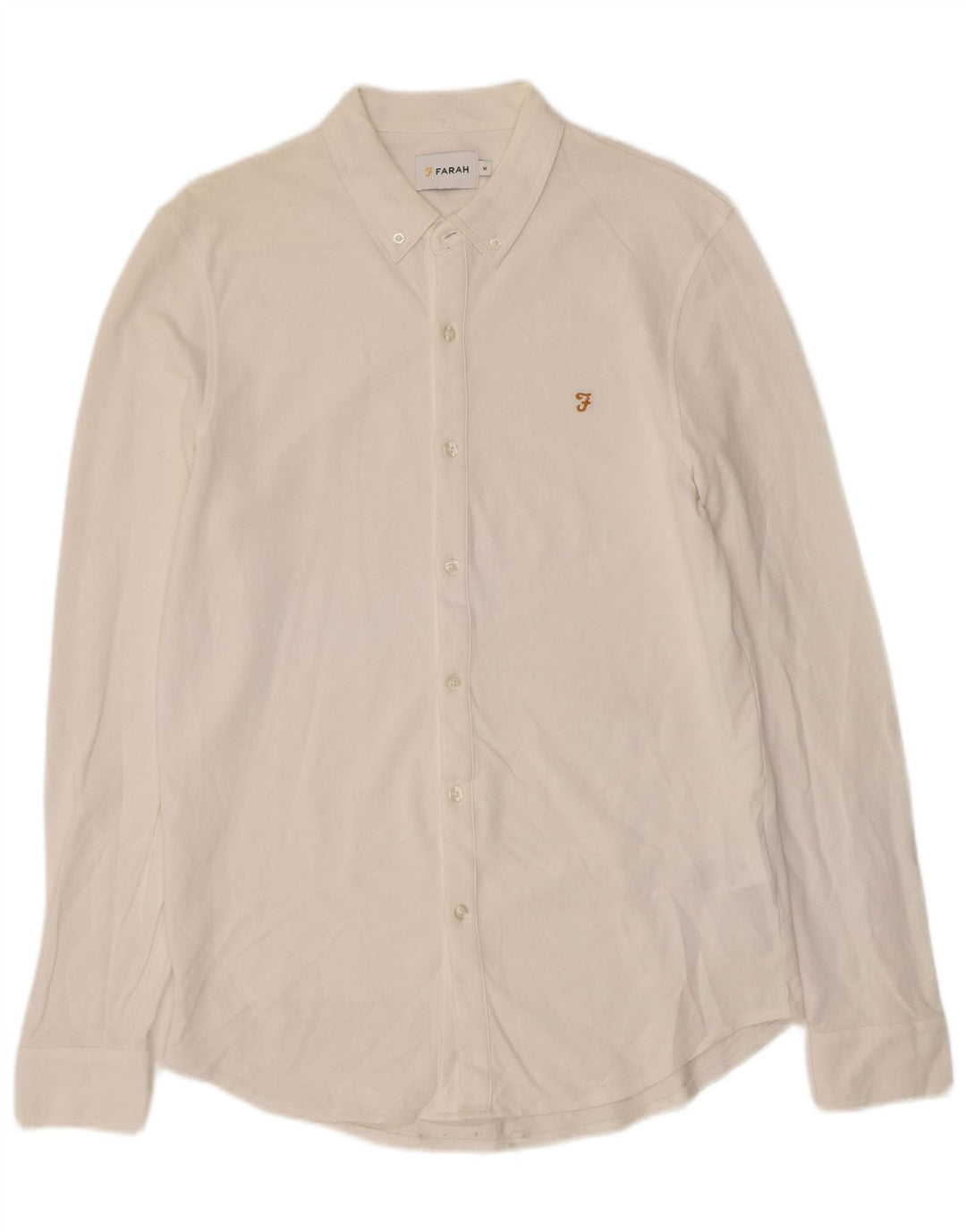 Camicia da uomo Farah in cotone bianco medio
