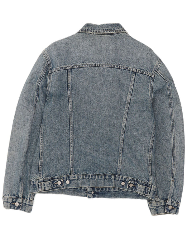 Giacca di jeans vintage da uomo UK 36 piccolo cotone blu