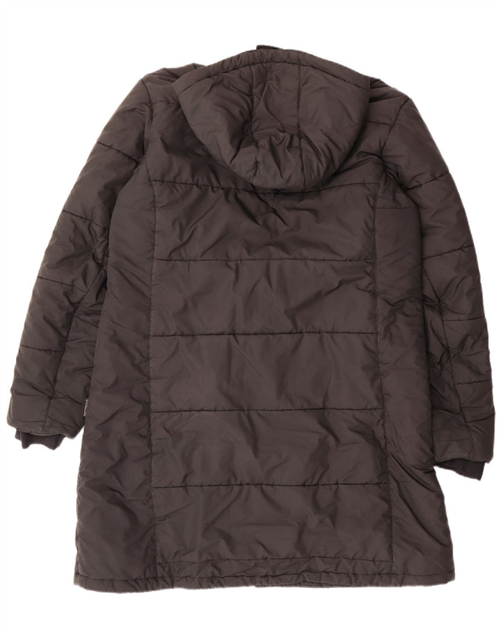 Cappotto imbottito con cappuccio da donna Jack Wolfskin UK 18 XL poliestere grigio