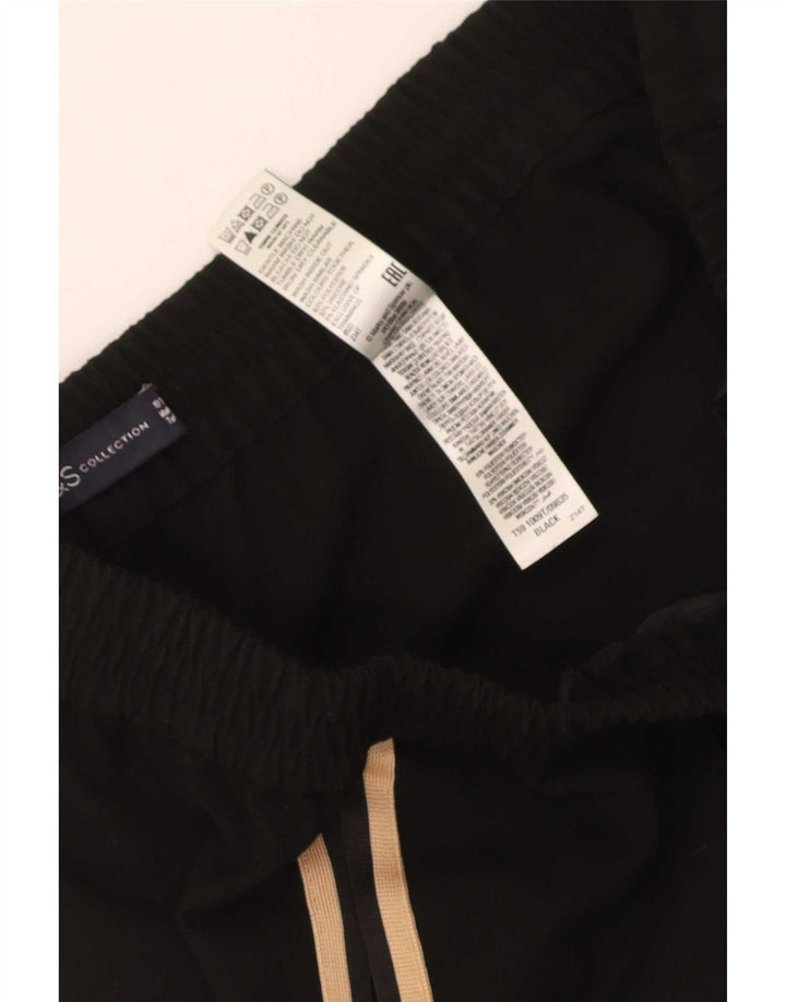 Pantaloni da tuta da donna Marks & Spencer UK 10 Small Poliestere nero