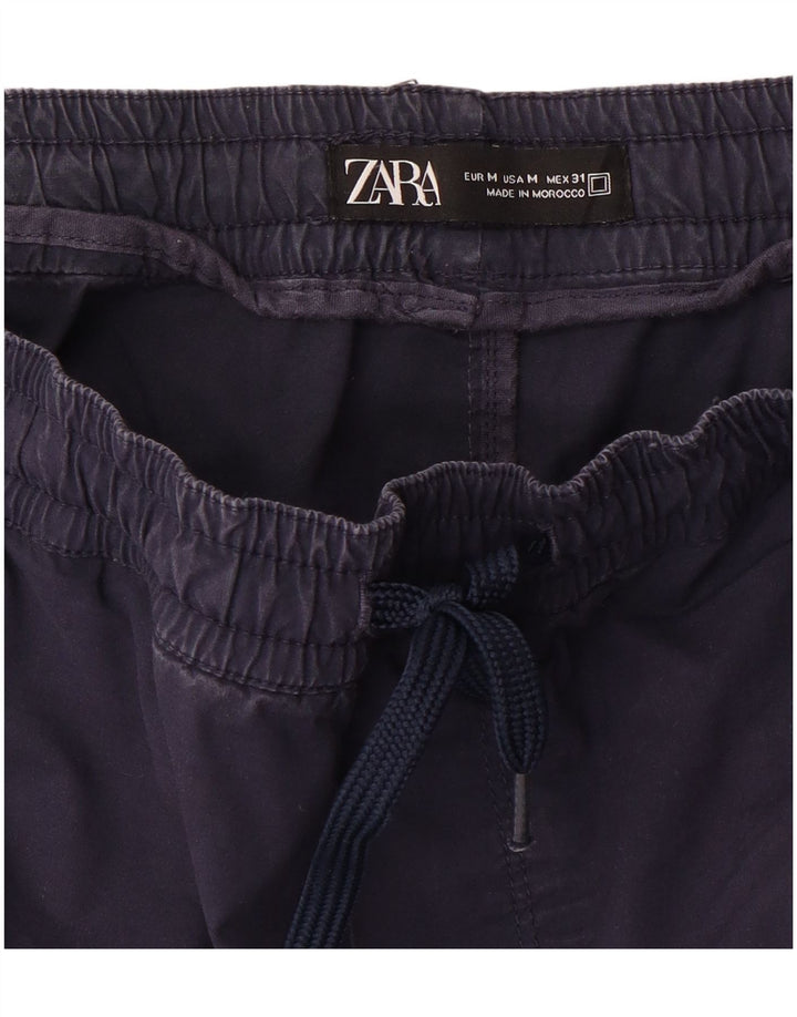 Pantaloni da jogging da uomo Zara medi W32 L28 blu navy