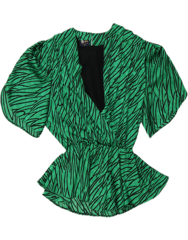 Top camicetta da donna C&A EU 46 XL a righe verdi