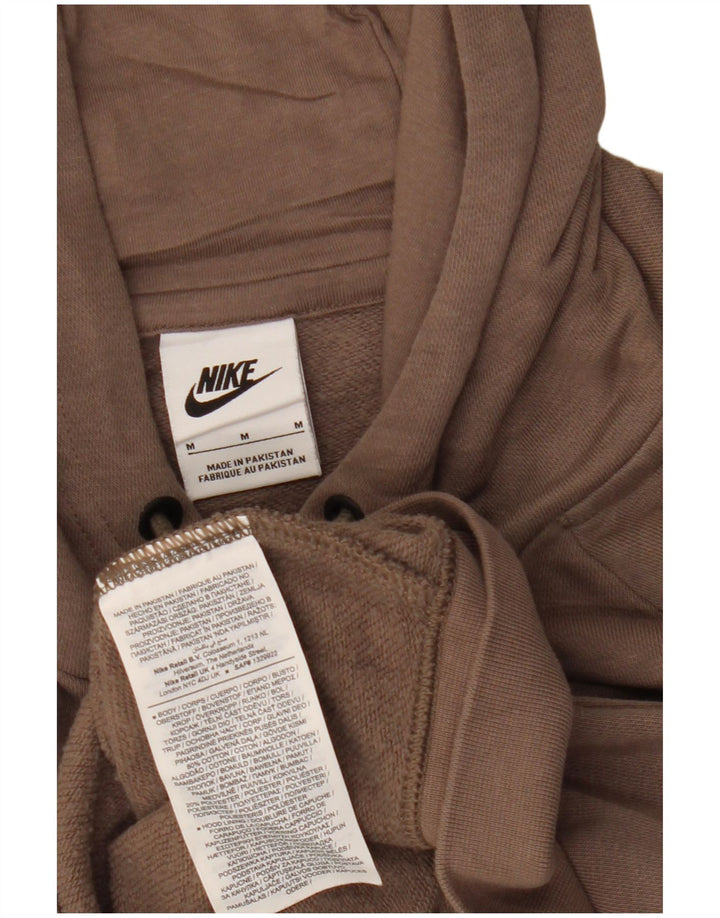 Felpa con cappuccio da donna Nike UK 14 cotone marrone medio