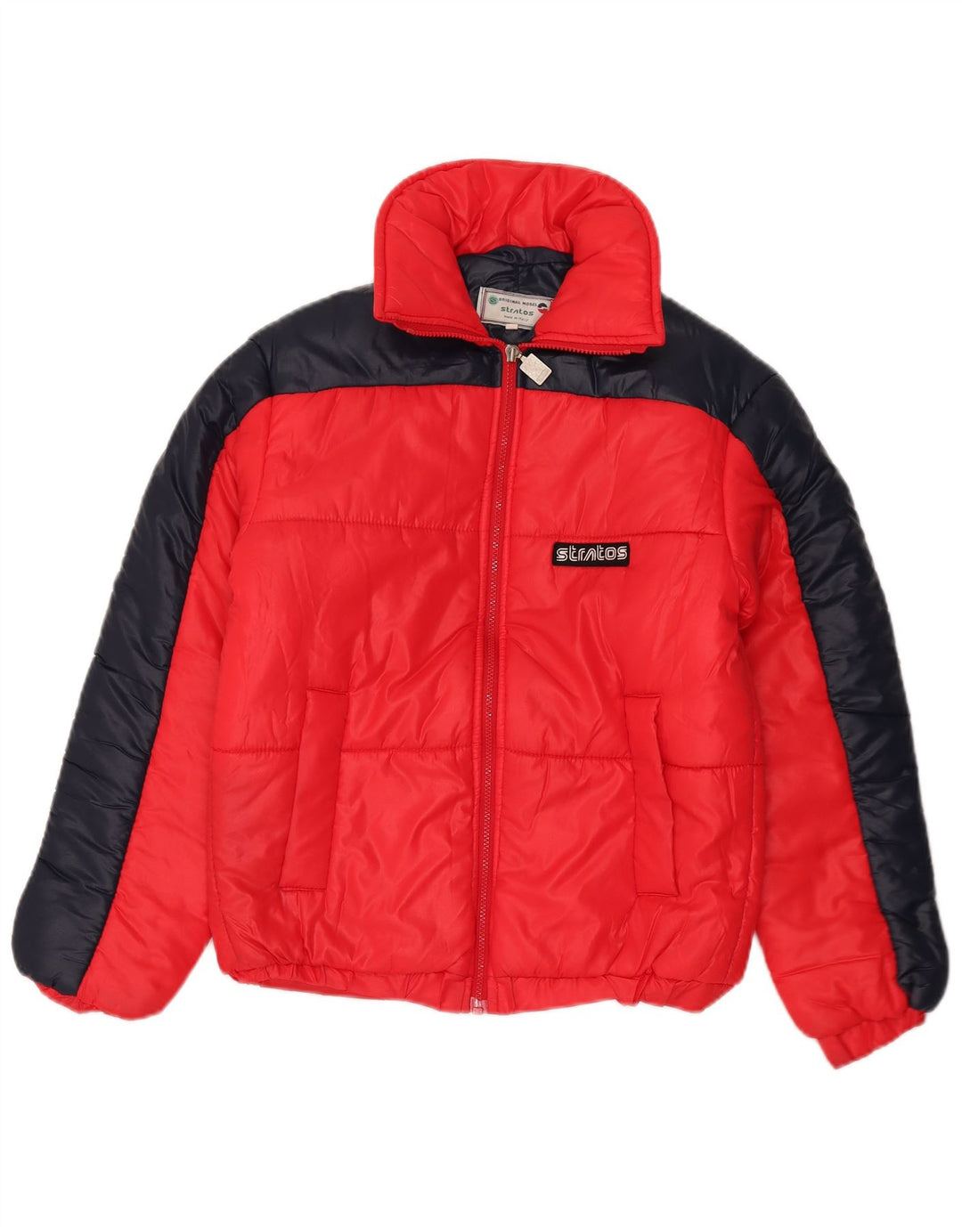 Giacca imbottita da donna Stratos IT 44 Medium Red Colourblock in poliammide