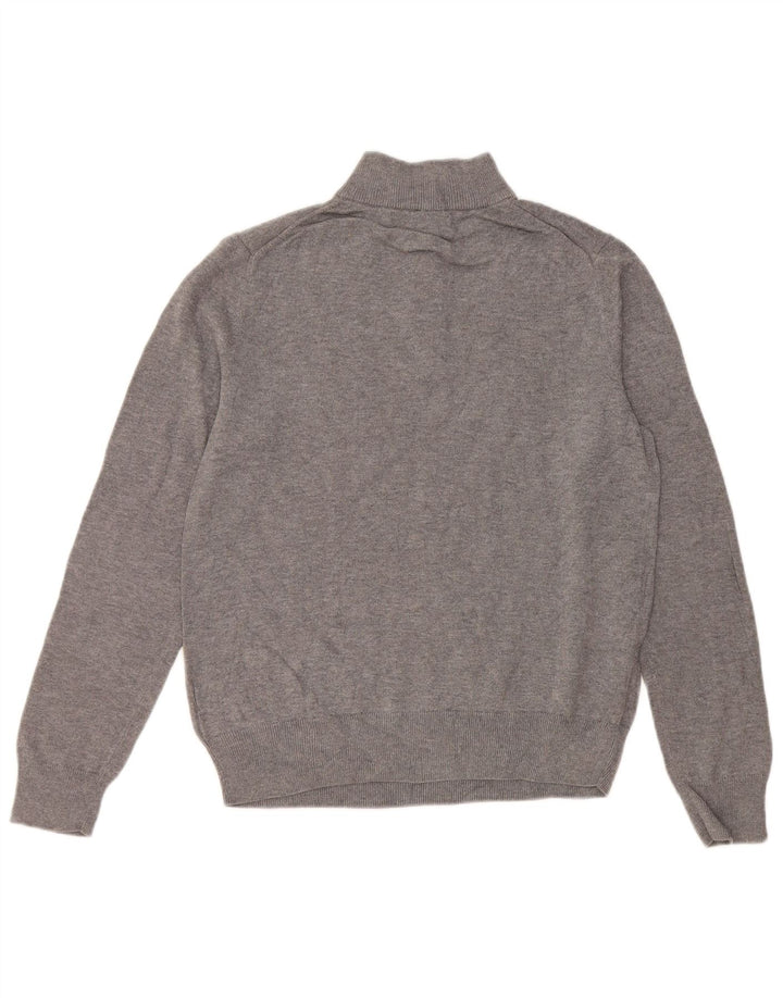 VINEYARD VINES Maglione da ragazzo con zip e collo 15-16 anni grande in cotone grigio