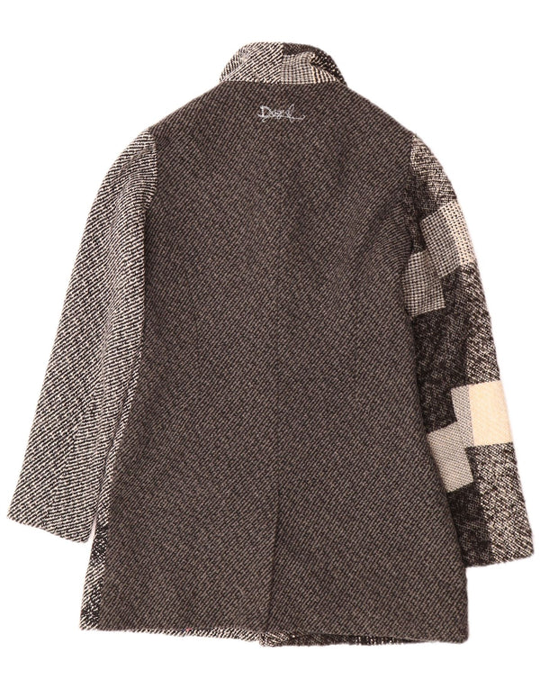 Cappotto da donna DESIGUAL EU 38 Poliestere patchwork grigio medio